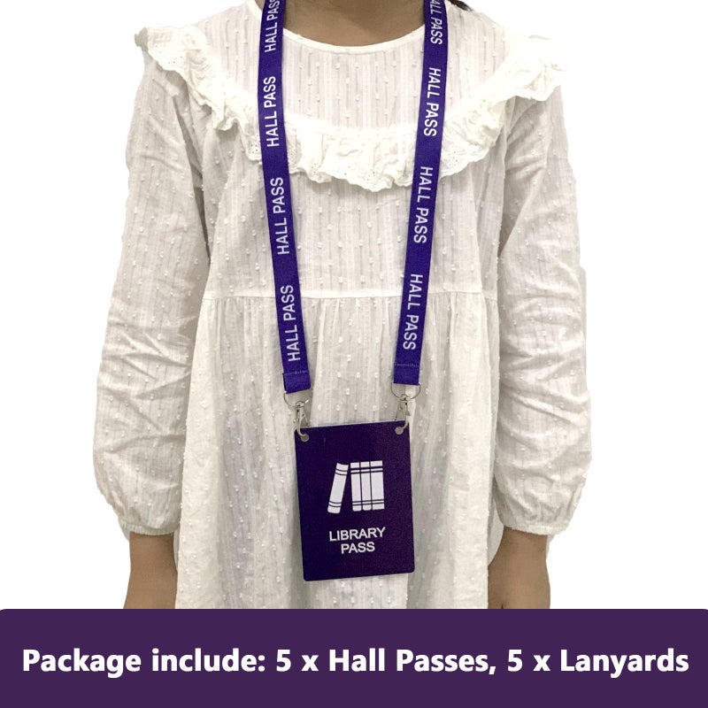 Bemaxy School Lanyards with Large Card Passes, 5 Inch Passes Set for Teacher Parents (Library) - Image 5